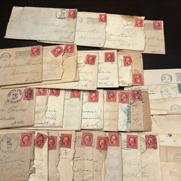 Vintage Stamped Envelopes Collection lot of 106 postmarked 1902-1960 - Picture 15 of 15